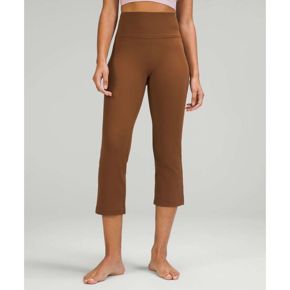 Lululemon Groove Super-High-Rise Crop 23" Roasted Brown Size 8